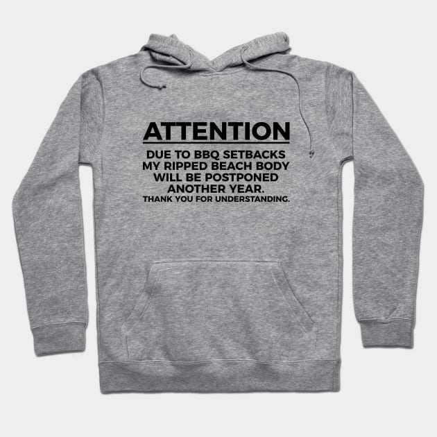 Attention beach body silly T-shirt Hoodie by RedYolk